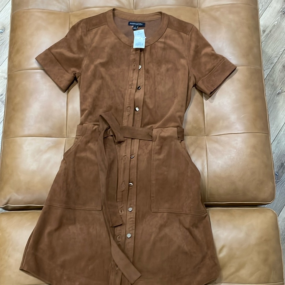 Gorgeous, never worn Banana Republic deep caramel dress.
